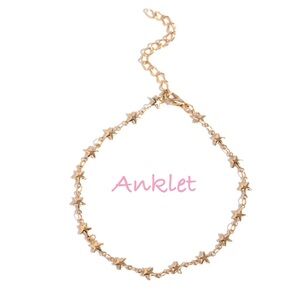 Gold Star Anklet